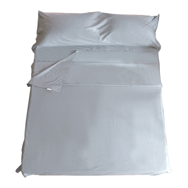 美帮汇旅行用床上隔脏睡袋60支长绒棉全棉大人外出便携床单宾馆酒店单人高清大图