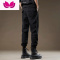 七斓美式机能战术束脚男裤工装配马丁靴裤子休闲九分修身小脚夏季痞帅