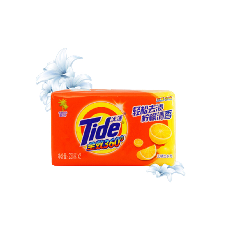 汰渍Tide 全效360度三重功效洗衣皂238g/块(价格为单块价格,10块起订,不足起订量不发货)