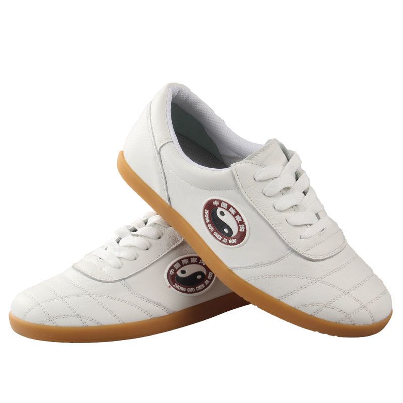 陈家沟太极鞋软牛皮牛筋底女春夏季武术练功鞋男太极拳运动鞋报价