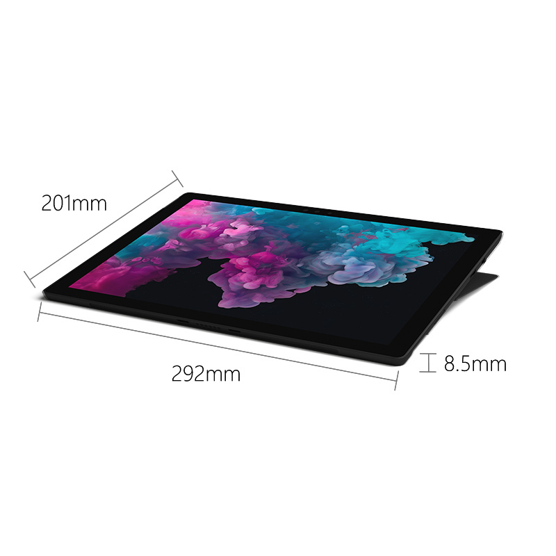 微软(Microsoft)Surface Pro 6 平板电脑 12.3英寸(I5 8G内存 256G 典雅黑)