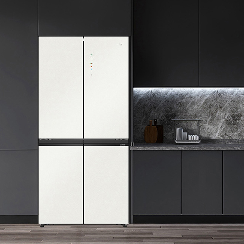 海尔haier冰箱bcd462wghtd49gxu1462升十字对开门超薄冰箱零距离自由