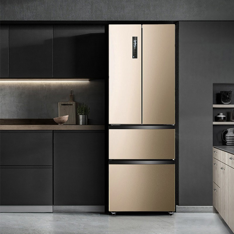 海信322升法式对开门冰箱双开门四开门 家用电冰箱一级能效变频风冷