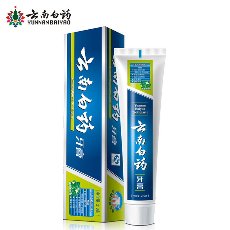 云南白药牙膏薄荷清爽210g 缓解口腔问题