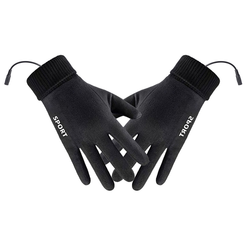 端固 USB发热皮绒手套防寒触屏 TREH 双高清大图