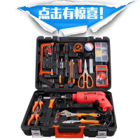 五金工具箱电钻套装家用工具套装电动工具多功能CIAA冲击钻组套 YK2147锂电钻款家用