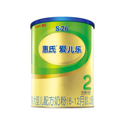惠氏爱儿乐较大婴儿配方奶粉(2段,400克)