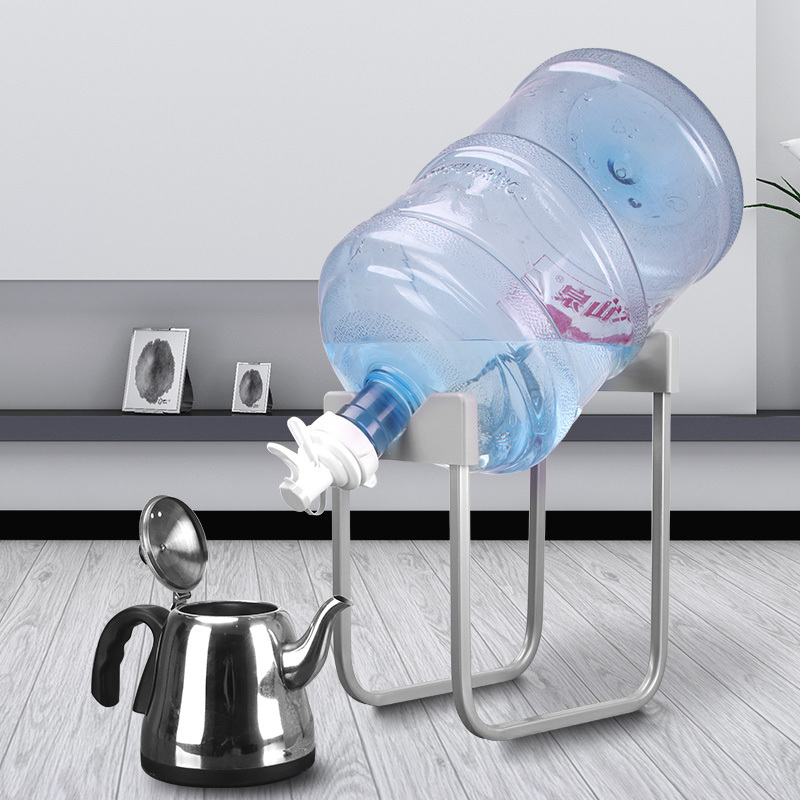 桶装水支架纯净水倒置架子饮水器抽水器水桶支架水桶台式架子倒置水嘴开关龙头压水器加高款