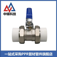 中锦科技 PPR双活接球阀PPR40(1.2寸) 个