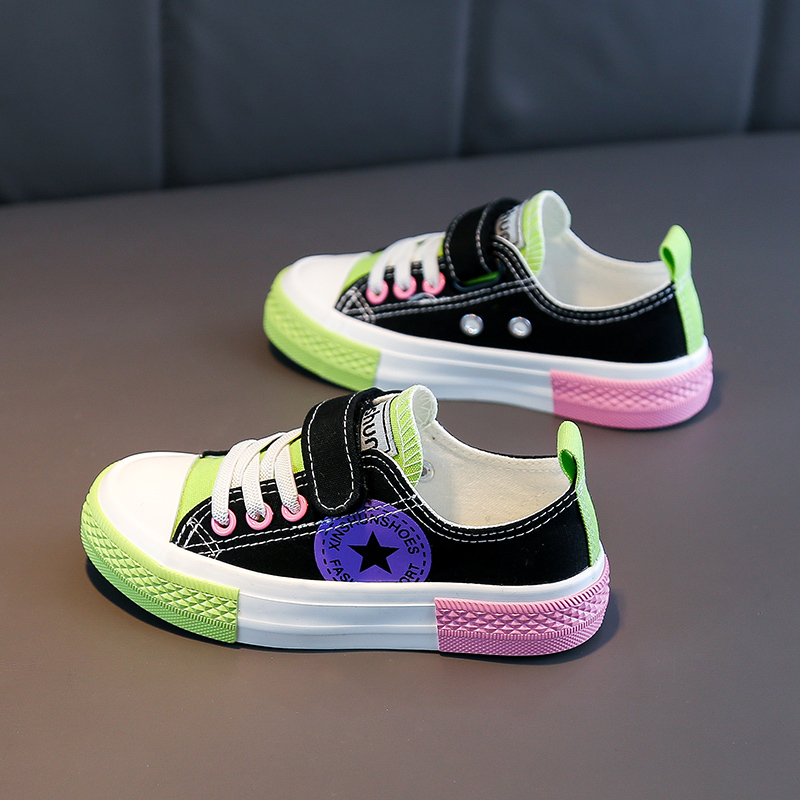 儿童帆布鞋男童鞋子女童布鞋春秋款2021年春季新款春款时尚韩版潮