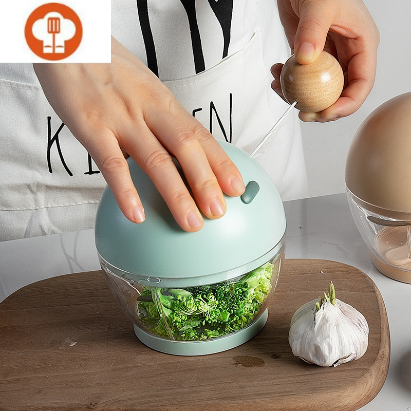 艺呈木上多功能拉蒜蒜蓉搅蒜器打蒜器手动大蒜搅碎机蒜泥器绞蒜器