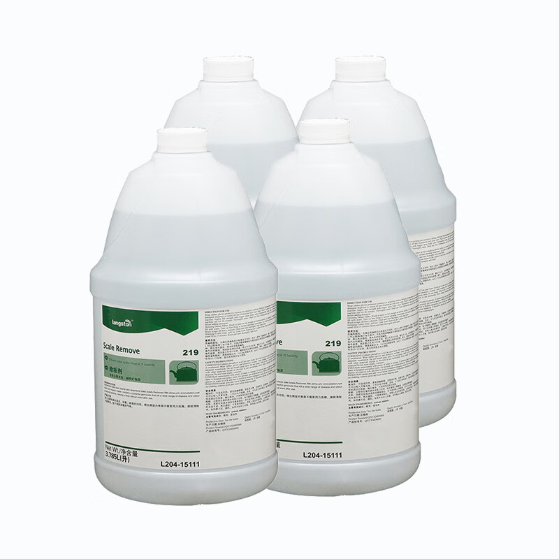 茶花 酸性除垢清洗剂3.785L*4桶/箱 快速去除商用洗碗机内壁水垢电水壶水垢清洁剂