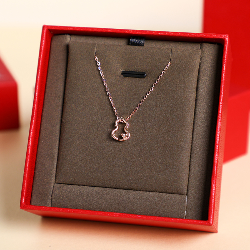 周大生钻石吊坠葫芦18k金玫瑰金挂坠福禄女正品国潮新品