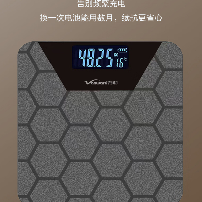 万和(Vanward)电子体重秤 电子秤称重WZ-TZ01(电池款)高清大图