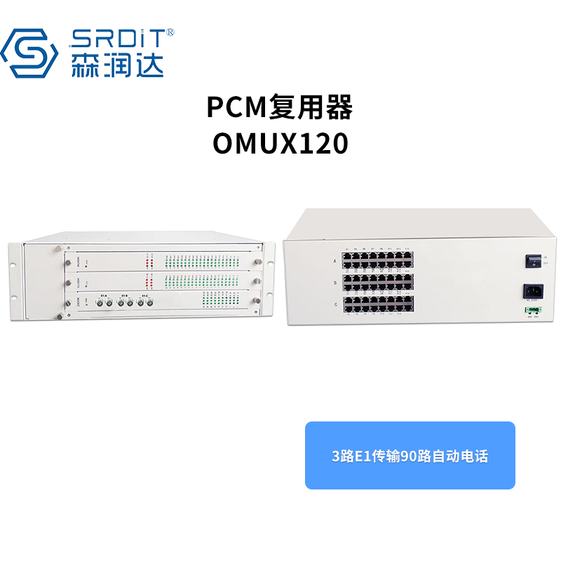 森润达SRDIT PDH光端机综合业务光端机电话光端机多业务光端机OMUX120 3E 90P