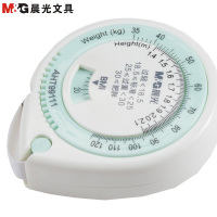 晨光(M&G)AHT99111 1.5m皮卷尺5个装 带健康指数量衣尺三围软尺测量工具 颜色随机 办公用品 剪/刀/尺
