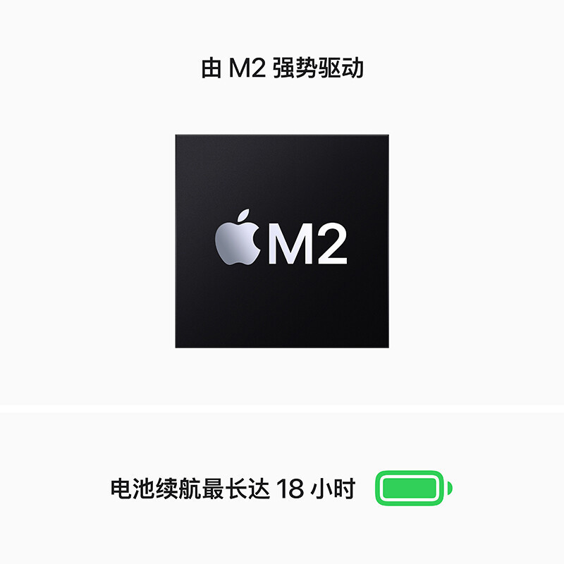 Apple MacBook Air 13.6 8核M2芯片(8核图形处理器) 8G 256G SSD 深空灰 笔记本电脑 MLXW3CH/A高清大图