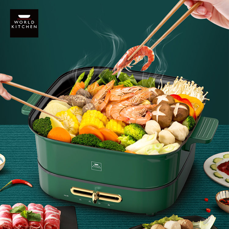 美国康宁worldkitchen多功能料理锅wkehpakz