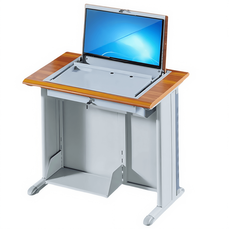 鑫木樽翻转电脑桌80cm张高清大图