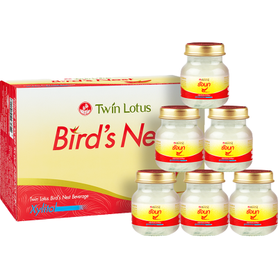 [美肤滋养]TwinLotus 双莲 即食燕窝 木糖醇型 45毫升*6/盒 泰国进口 白燕