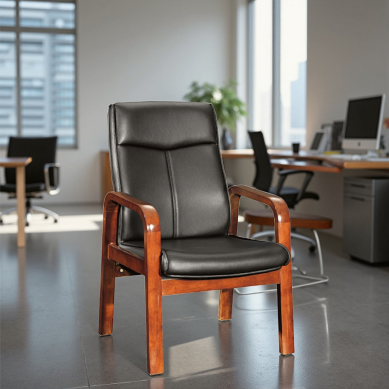 合祥源 实木会议椅西皮椅 630*550*1100mm QX-BGY46 单位:张高清大图