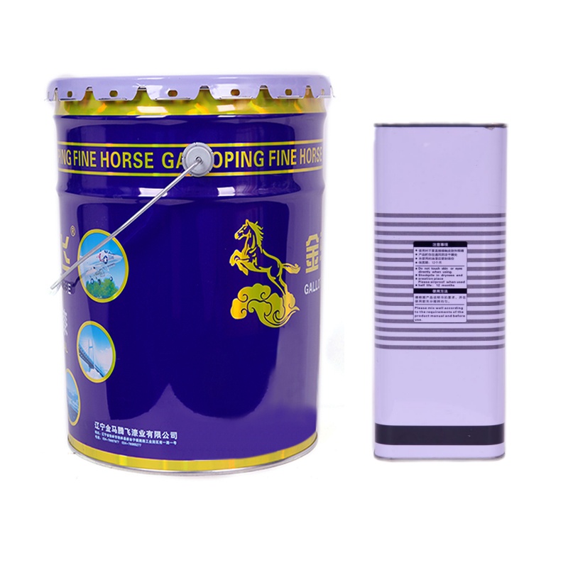 金马腾飞 聚氨酯面漆+固化剂 中绿22kg/组高清大图