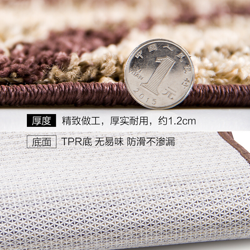 [厅]进地垫垫家用地毯入户口脚垫客厅茶几卧室垫子定制