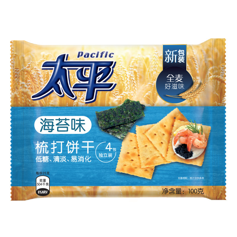 太平 梳打饼干 海苔口味100g