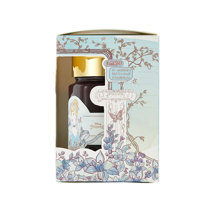 森蜂园&迪士尼(灰姑娘)水晶蓝莓椴树蜂蜜110g