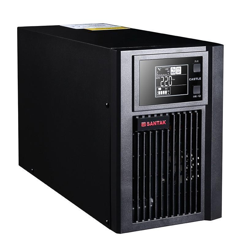 山特UPS不间断电源C1KS (1000VA/800W) 套餐 续航3小时 3节山特100AH蓄电池+电池柜
