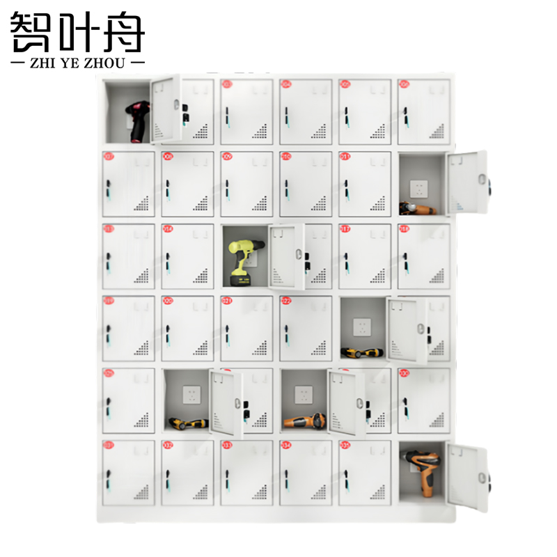 智叶舟手机充电柜36门1380*400*1730mm台高清大图