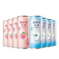 RIO锐澳微醺白桃乳酸菌口味鸡尾酒套餐 预调酒洋酒330ml*8罐