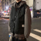 BaLuoShang工装外套男冬季拼接假两件棉衣加厚2020新款男士棉袄潮牌棉服韩版棉衣