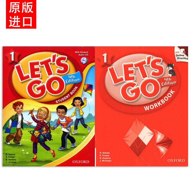 第五版 begin 1级别 学生套装(含在线账号) [正版]巴布阅读原版正品牛津少儿英语Let’s go 1级别第四版少高清大图