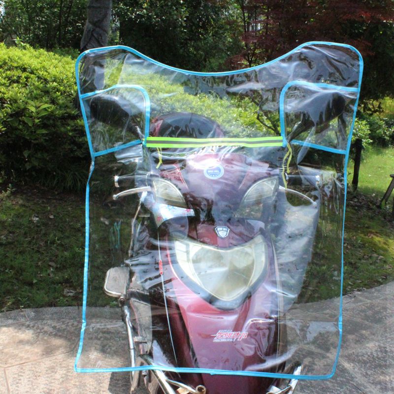 板无包边电动车挡风板高清透明加厚三轮车摩托车踏板车电瓶车挡雨板