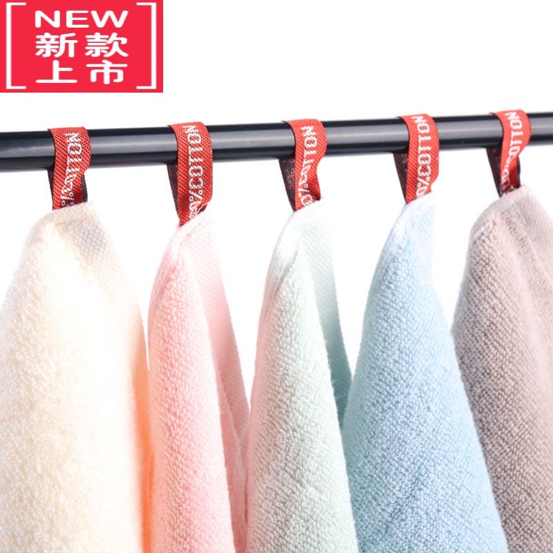 可莉允10条装 卡通小方巾儿童四方毛巾柔软带挂绳幼儿园宝宝擦手巾图片