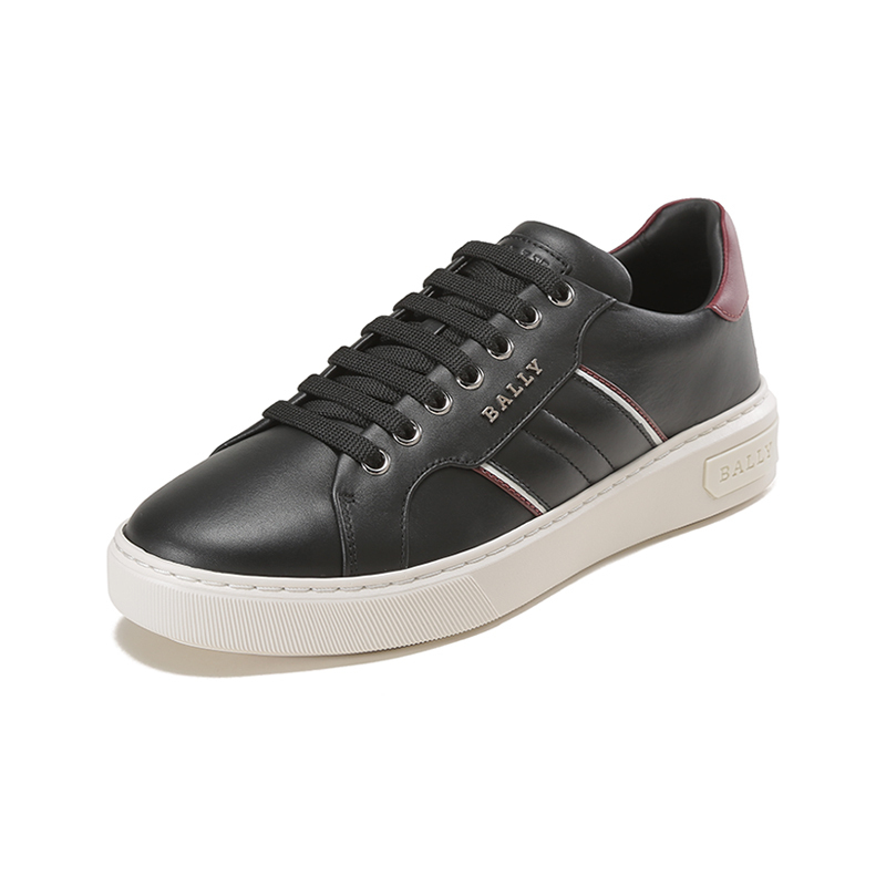 巴利bally奢侈品男士牛皮系带休闲运动鞋板鞋meddy视频