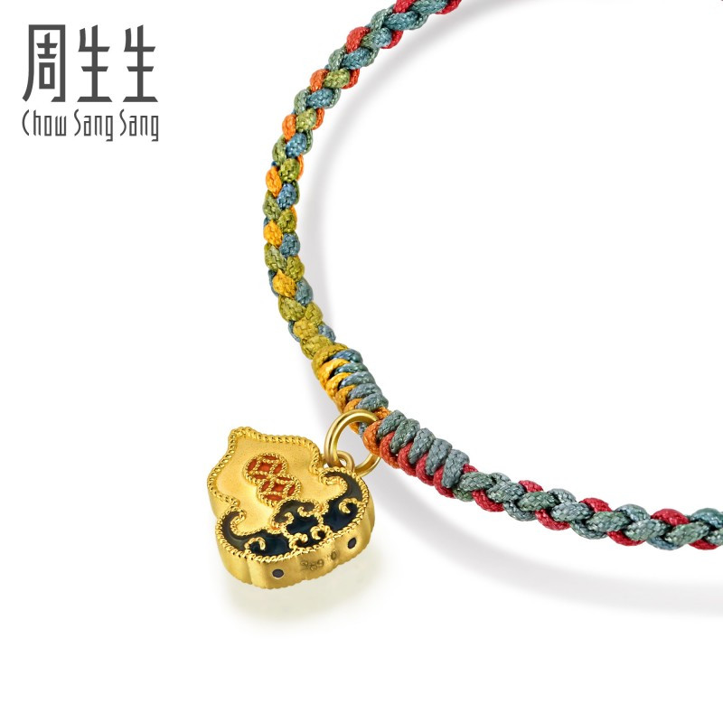 周生生(CHOW SANG SANG) 黄金手链 足金 文化祝福文化小品葫芦 92605B定价