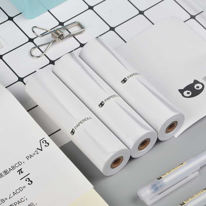喵喵机官方不干胶热敏打印纸111*30mm(一盒3卷)不含双酚A家用迷你便携照片热敏打印机耗材 适用C1机型