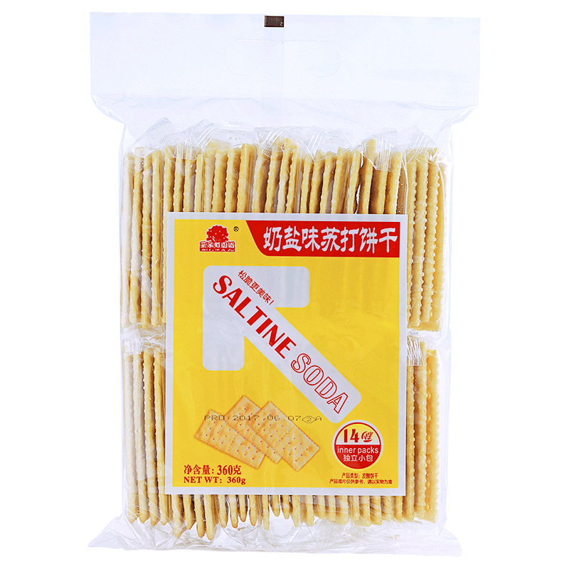 菓子町园道 奶盐味苏打饼干 360g