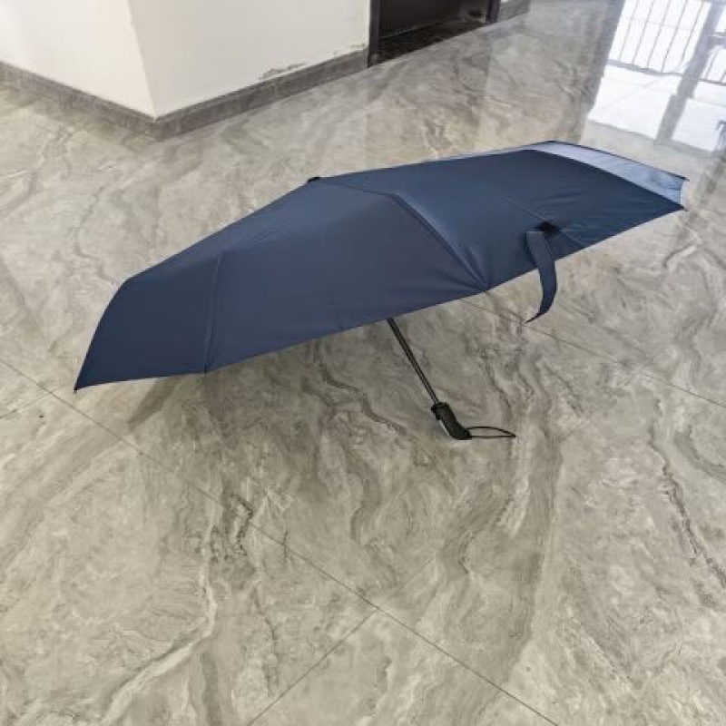 萨威帝尔 SWQY001 33.5cm 自动 黑胶 442g 10骨 3折 钢+纤维 碰击布 雨伞 (计价单位:把) 蓝高清大图