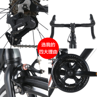 喜德盛公路车RC200公路自行车14速变速V刹成人弯把公路赛车