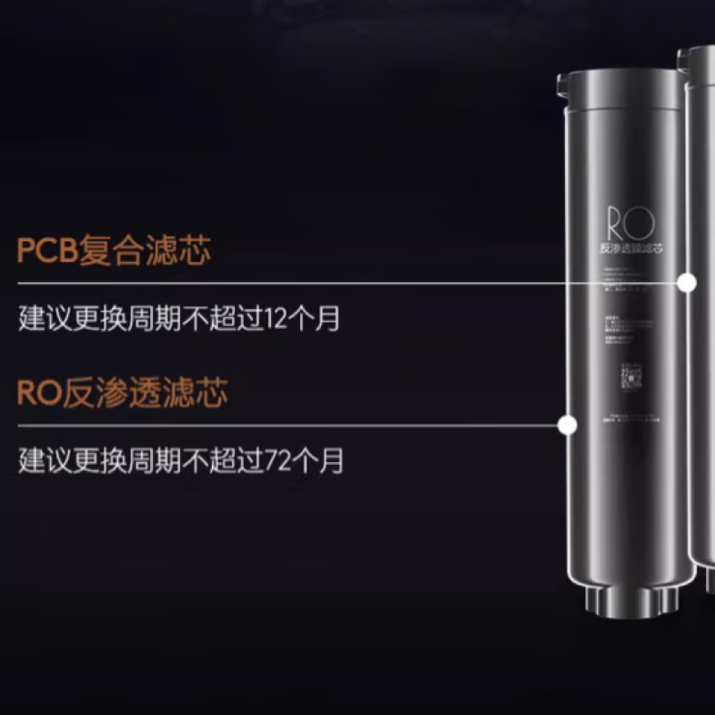 美的COLMO净水器CWRC600-A126橱下式净水机 PCB滤芯