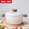 德铂(Debo)卡布奇诺精铁汤锅24cm有盖DEP-951