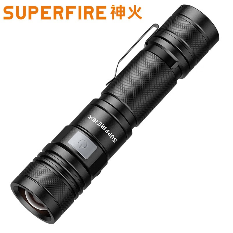 神火(SHENHUO) 强光小手电筒可充电超亮多功能远射变焦特种led灯 A2新款P50(15W内置电池)