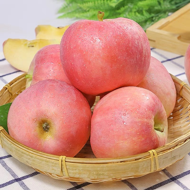[超脆甜]特级新鲜红富士苹果冰糖心脆甜苹果水果5斤一整箱苹果 80mm