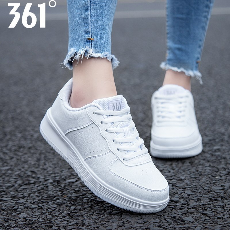 361运动鞋女板鞋春季2021新款官方旗舰店休闲鞋361度女鞋小白鞋r