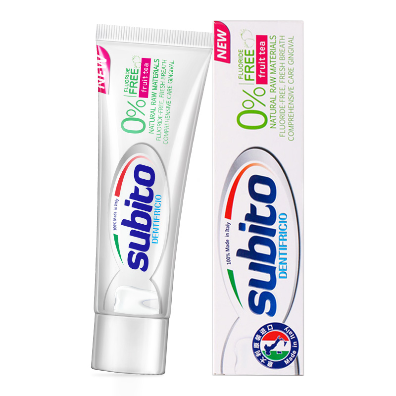 舒比拓 (Subito)安心无氟牙膏(水果茶香)100g高清大图