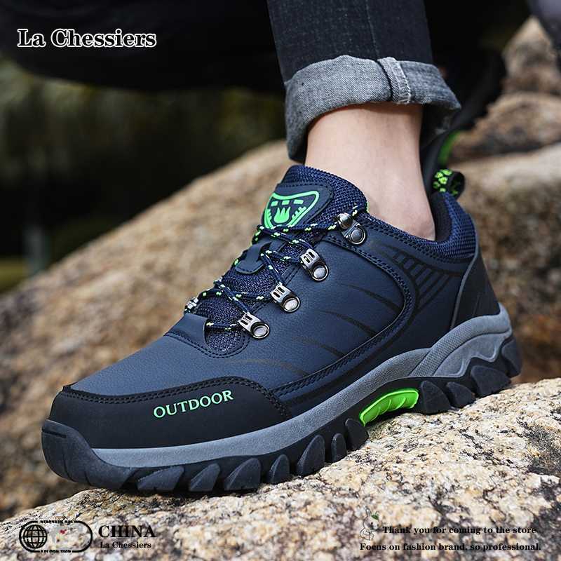 La Chessiers户外登山鞋男防水防滑耐磨秋冬新款运动鞋轻便爬山大码徒步鞋图片