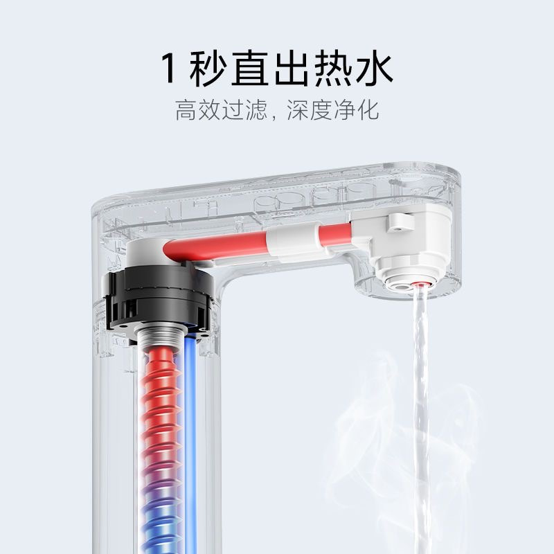小米即热净水器Q800家用直饮反渗透过滤器净水机加热龙头